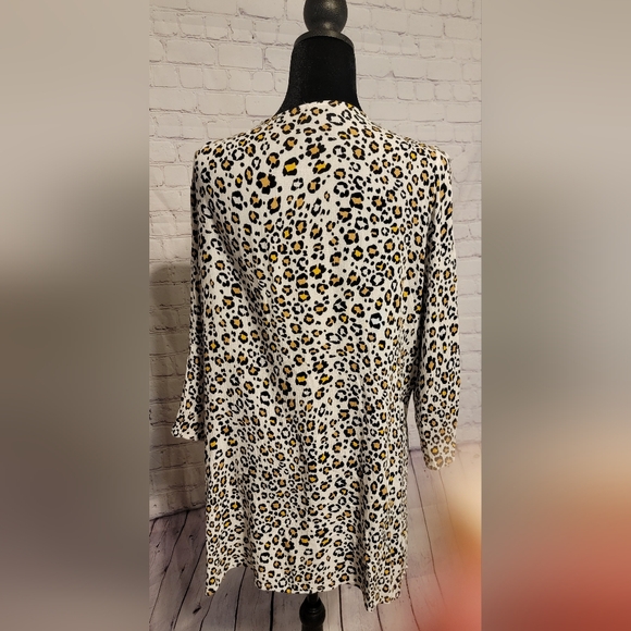 Leopard Print Open Cardigan - Picture 2 of 2
